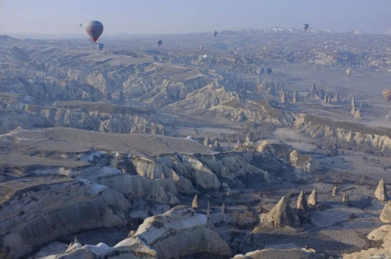 Survol de la Cappadoce en montgolfière